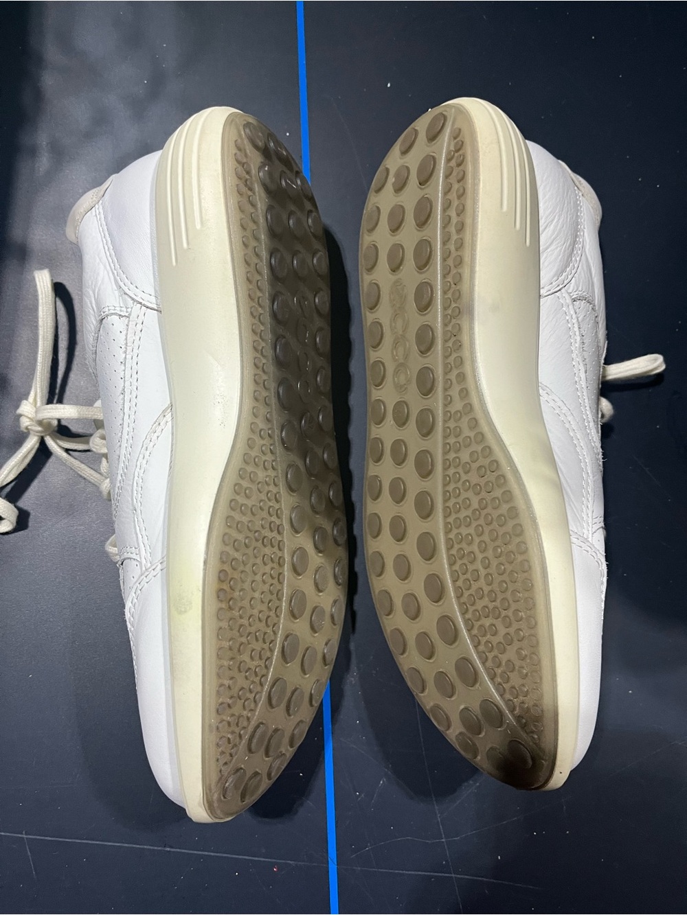 Ecco Women’s White/Cream Athletic Sneakers - Picture 6 of 8
